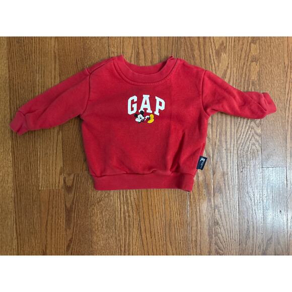 Gap x Disney Child’s Babies 6-12 Month Mickey Mouse Sweatshirt- EUC - Picture 1 of 4